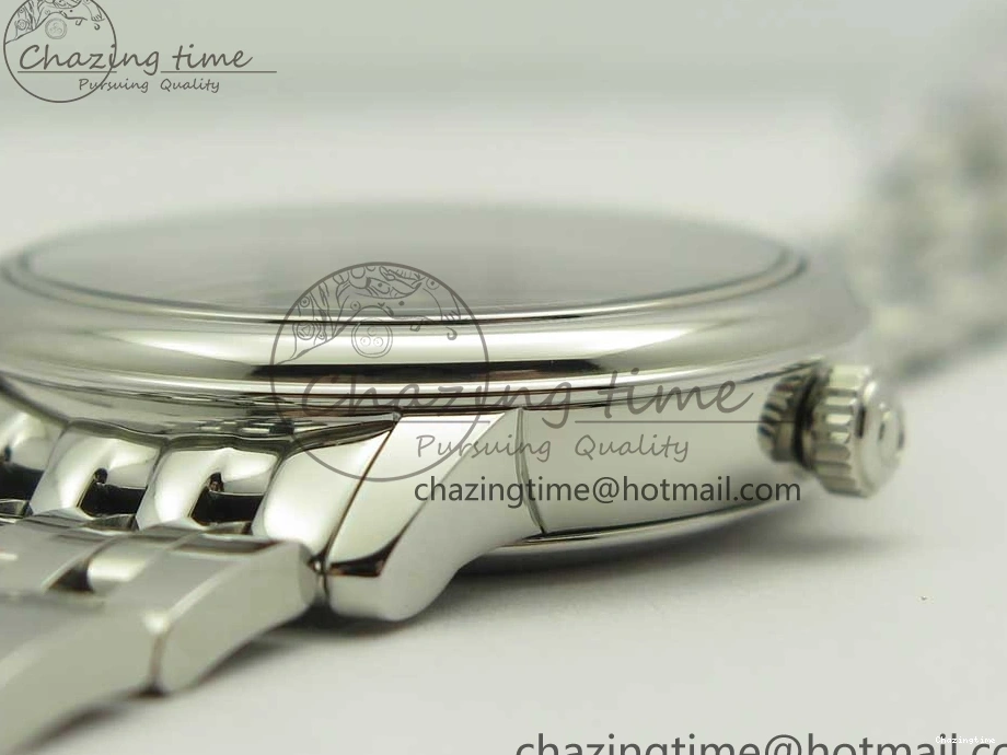 0421 TopPick De Ville Prestige Ladies 32.7mm SS MKF 1:1 Best Edition Blue Dial Diamonds Markers on SS Bracelet MIYOTA 7972